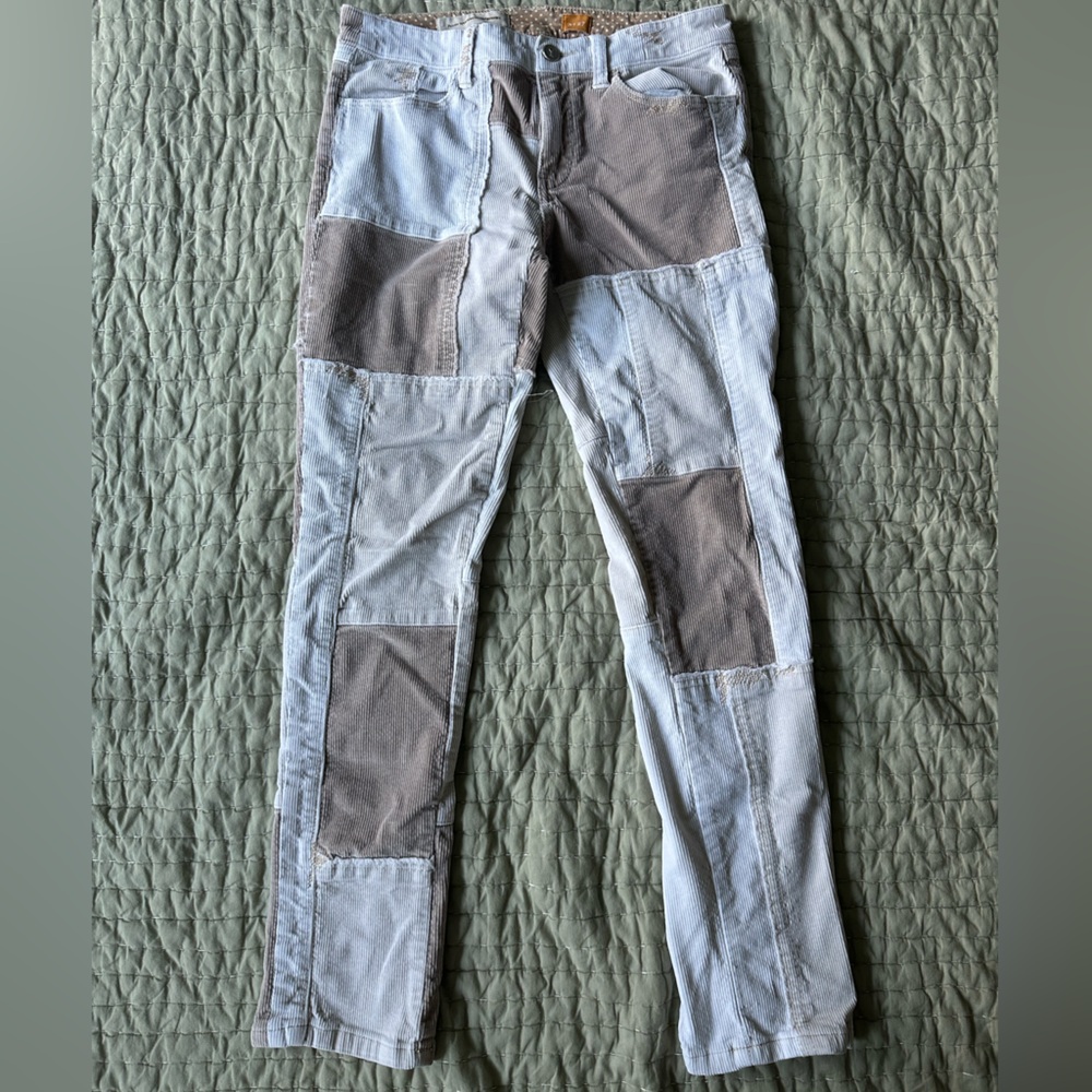 Patchwork Corduroy Pants